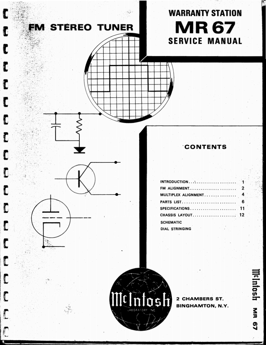 MCINTOSH-MR67_service-manual维修手册vice_manual