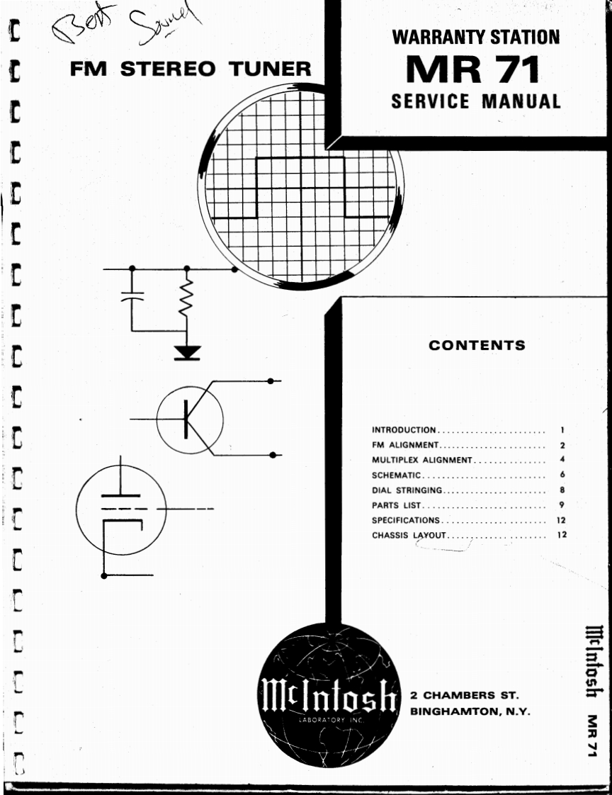 MCINTOSH-MR71_service-manual维修手册vice_manual