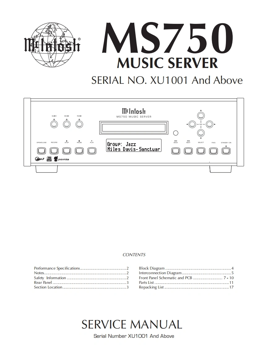 MCINTOSH-MS750_service-manual维修手册