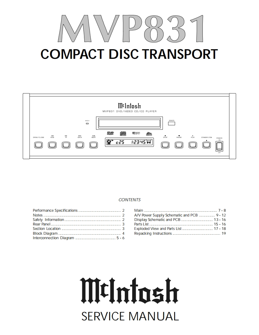 MCINTOSH-MVP831_service-manual维修手册
