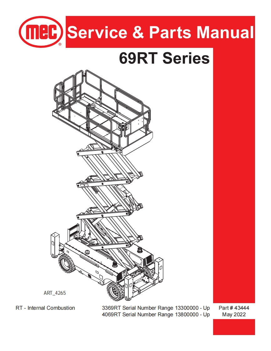 MEC升降车平台43444-SCH-A92.6维修电气原理图手册