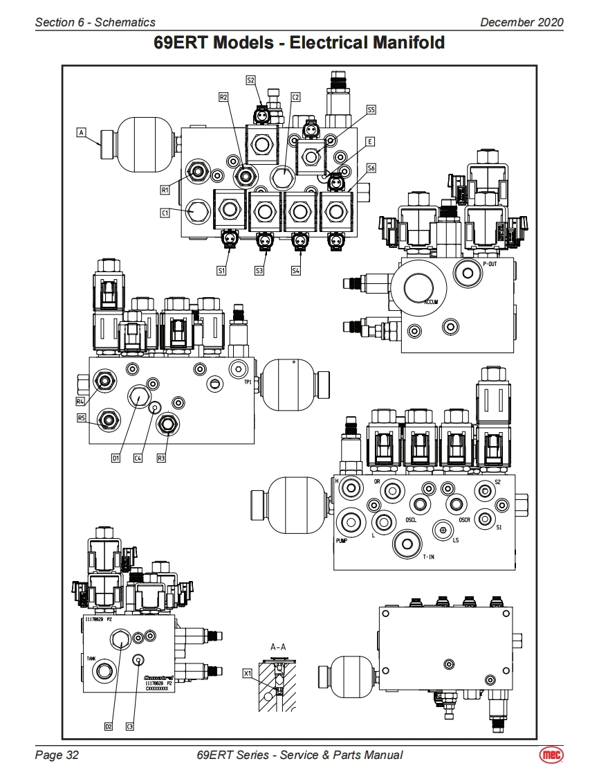 MEC升降车平台43528-SCH-A92.6维修电气原理图手册