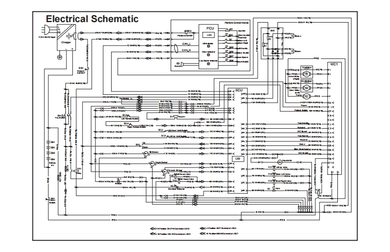 MEC升降车平台43549-SCH维修电气原理图手册