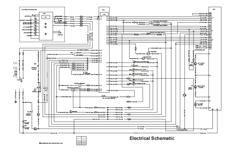 MEC升降车平台43894-SCH维修电气原理图手册