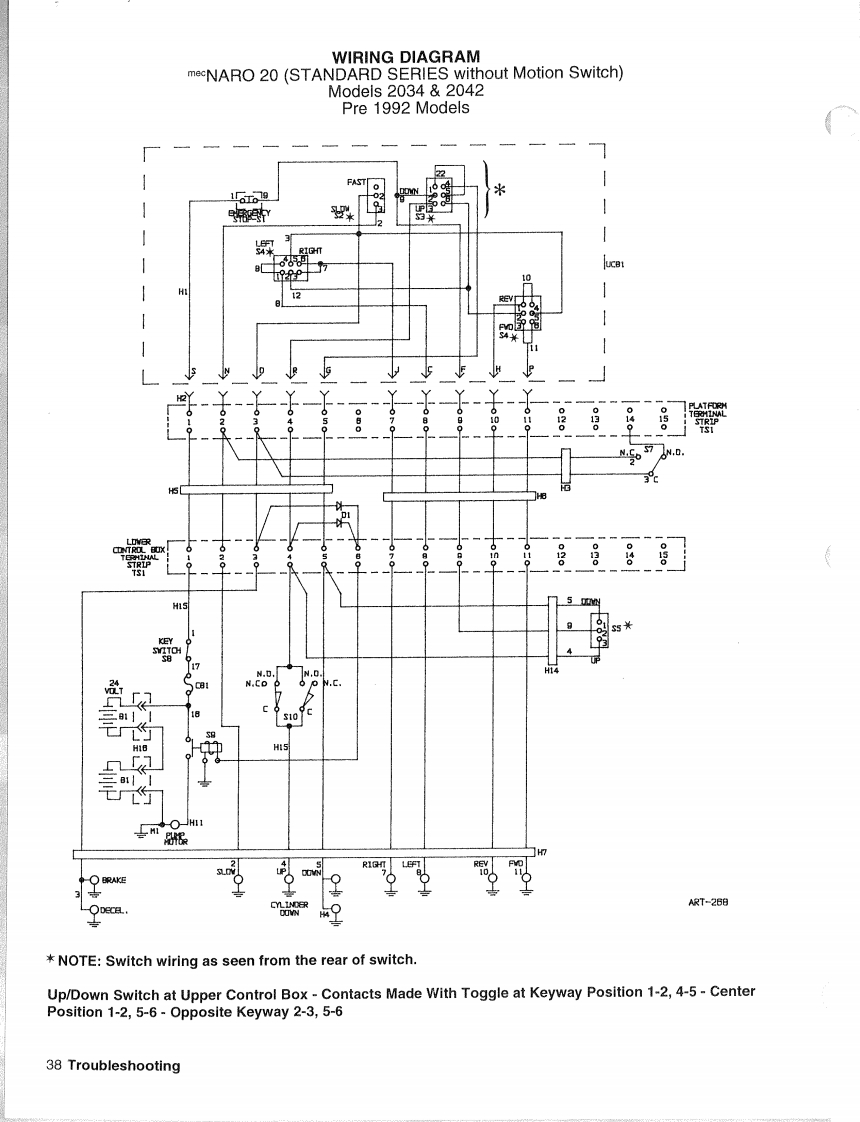 MEC升降车平台7053-SCH维修电气原理图手册
