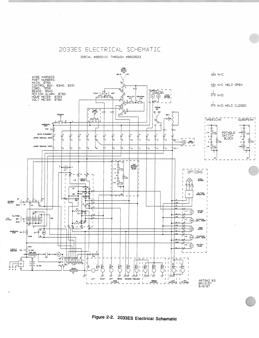 MEC升降车平台8808-SCH维修电气原理图手册