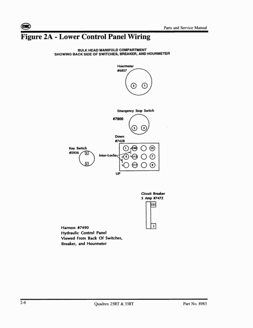 MEC升降车平台8983-SCH维修电气原理图手册