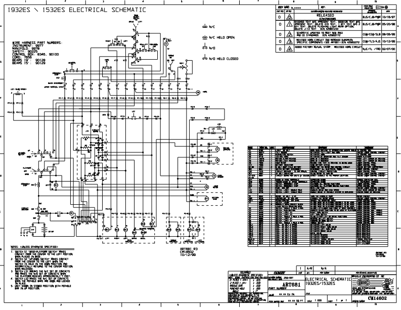 MEC升降车平台90412-SCH维修电气原理图手册