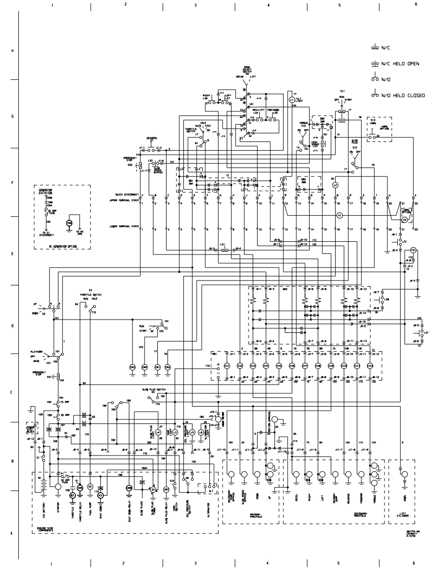 MEC升降车平台90589-SCH维修电气原理图手册