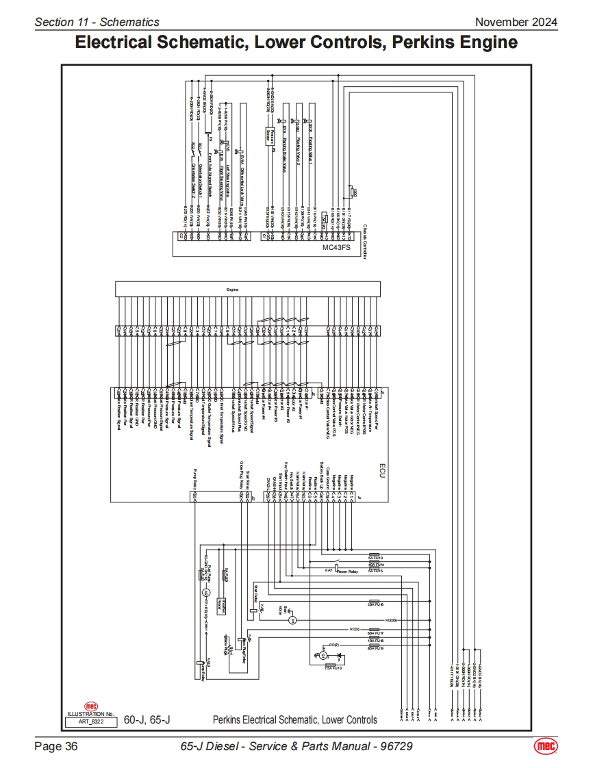 MEC升降车平台96729-SCH维修电气原理图手册