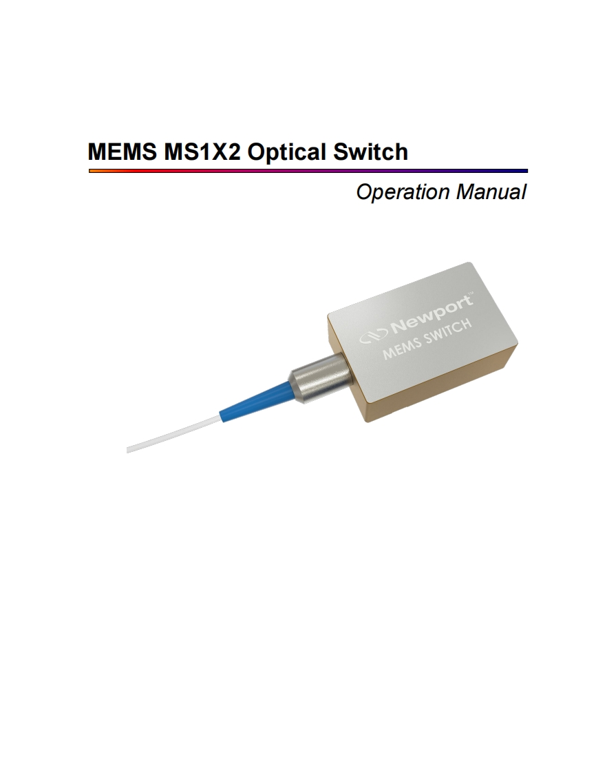 MEMS-1X2-Switch-操作说明书指南