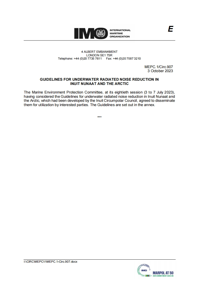 MEPC.1-CIRC.907-GuidelinesForUnderwaterRadiatedNoiseReductionInInuitNunaatAndTheArctic