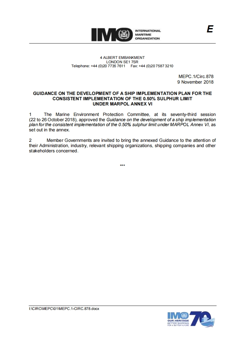 MEPC.1-Circ.878
