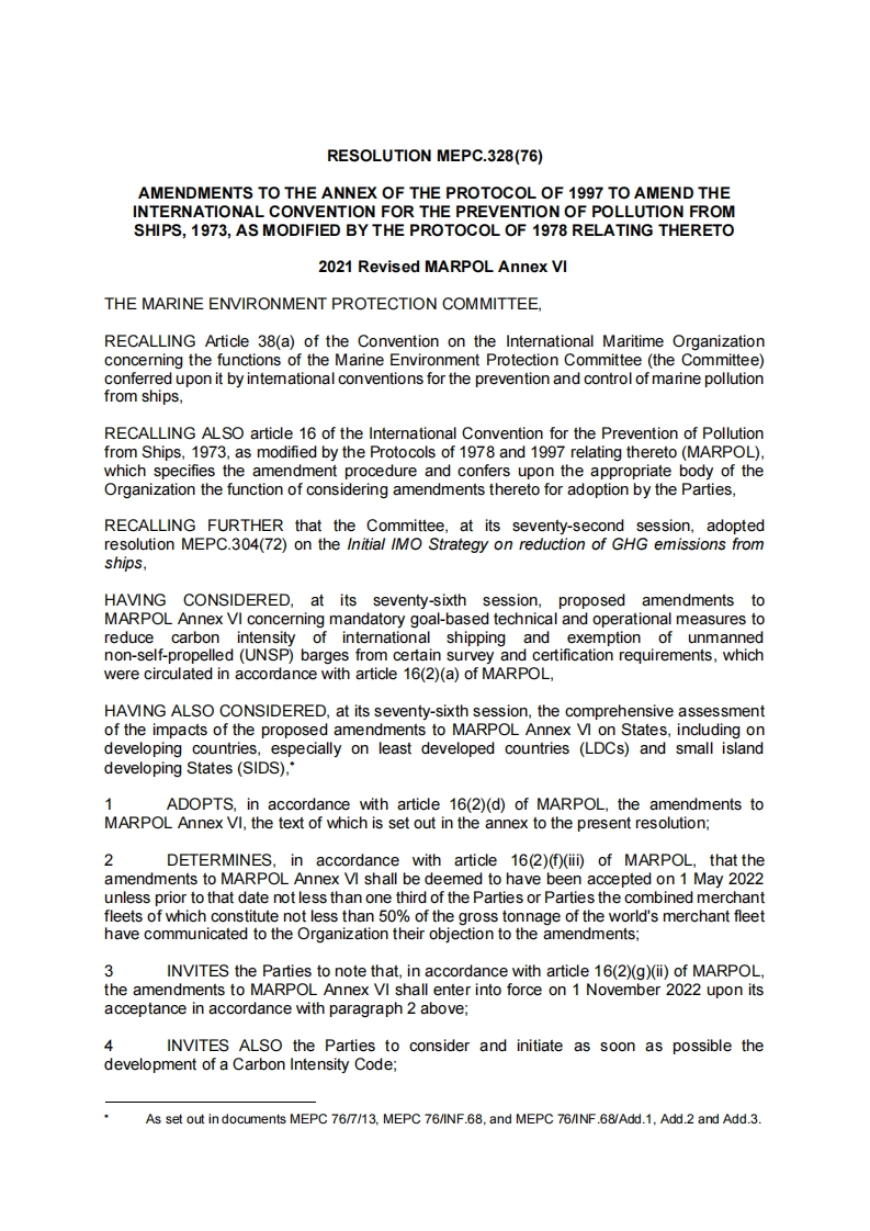 MEPC.328(76)