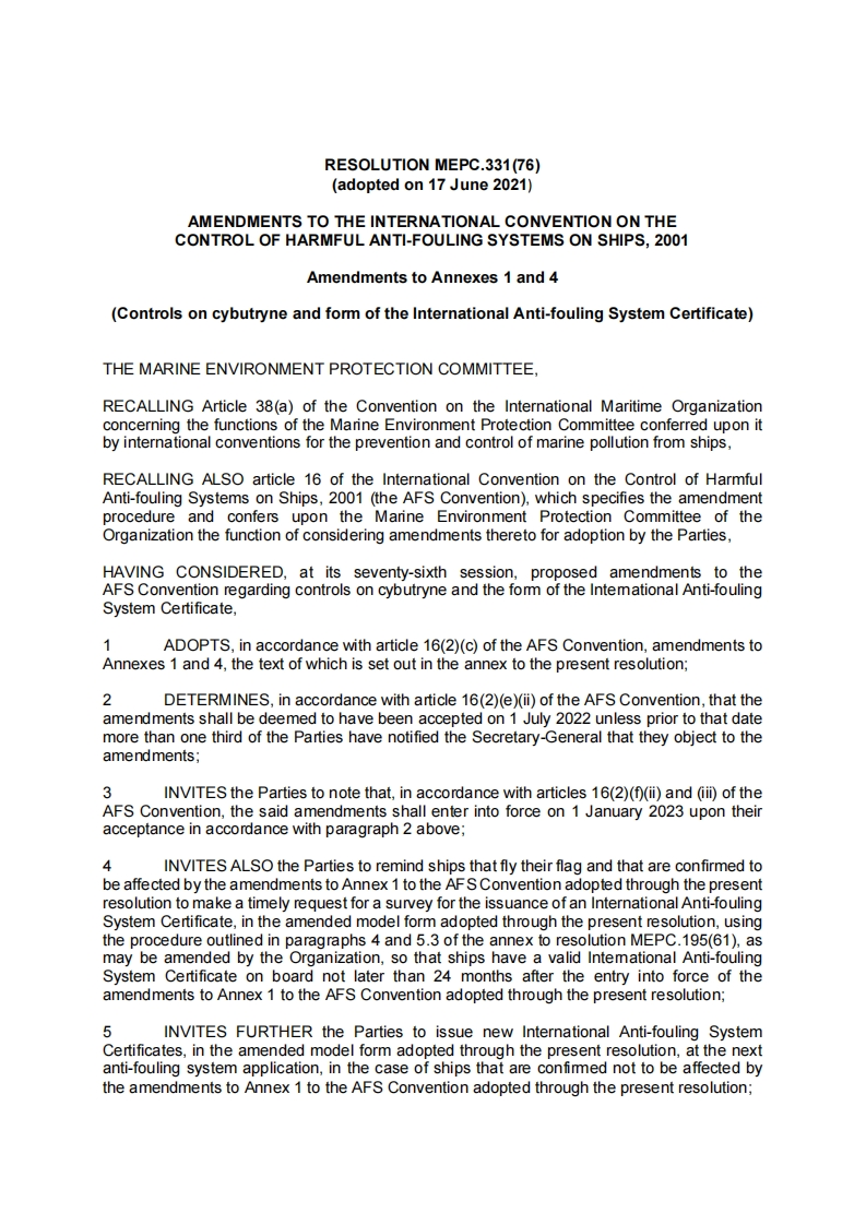 MEPC.331(76)