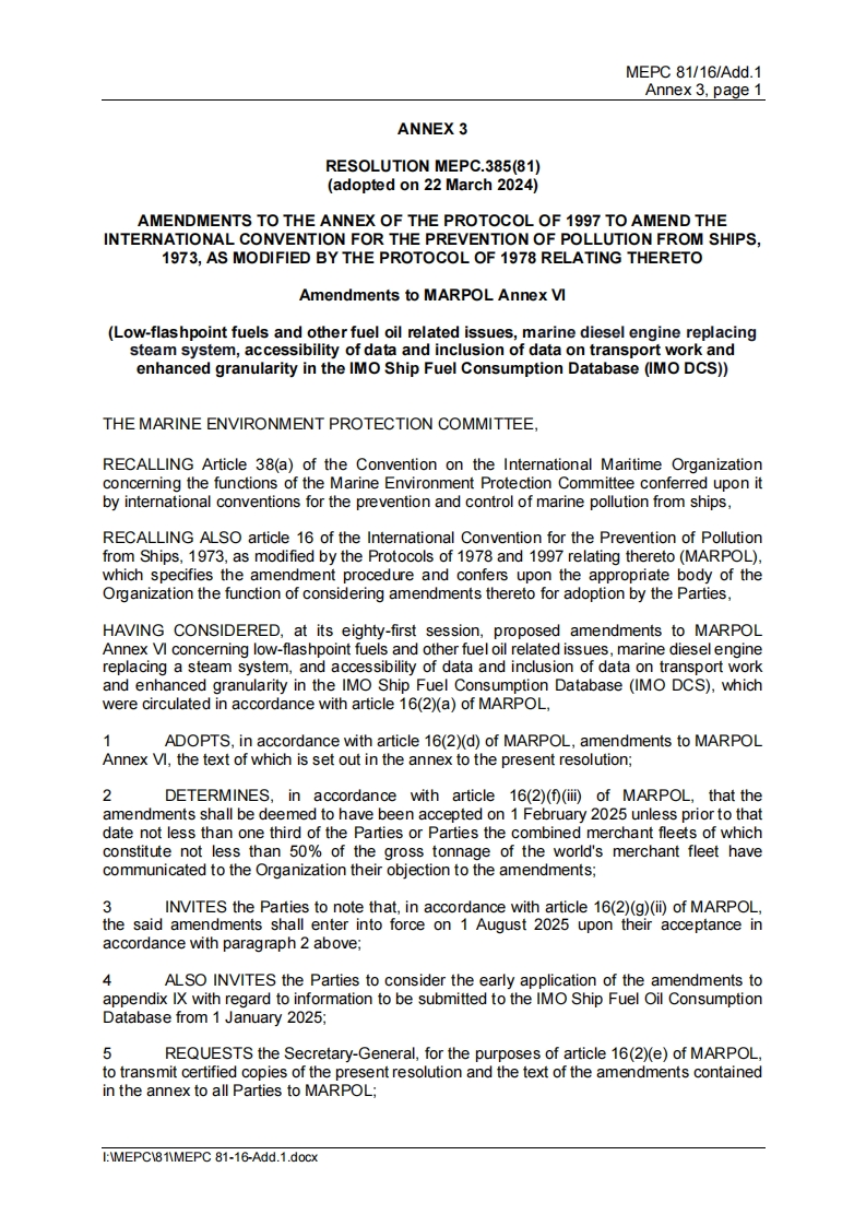 MEPC.385(81)？-？Amendments？to？MARPOL？Annex？VI