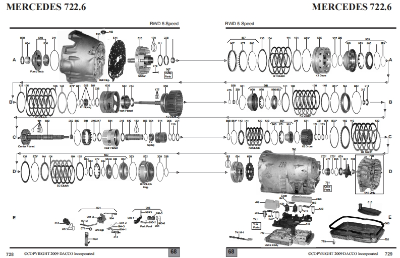 MERCEDES_722-6变速箱零部件图册