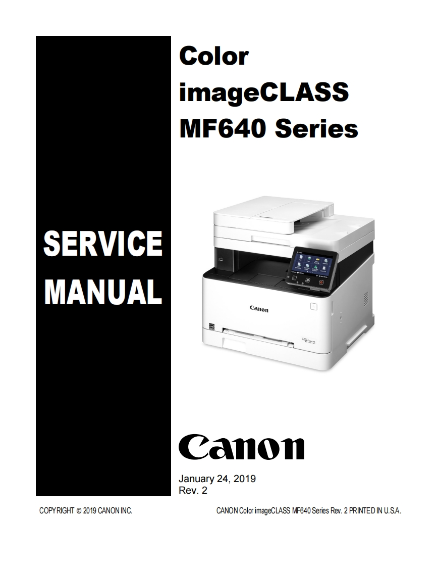MF641Cw_642Cdw_643Cdw_644Cdw_645Cx-Color-imageCLASS_i-SENSYS维修操作手册-r2-190124