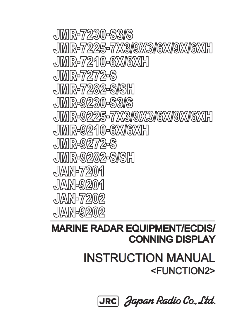 MFD-JRC-JAN-7201-9202-JMR-7200-9200-安装操作说明书手册-Function-2-1-6-2022