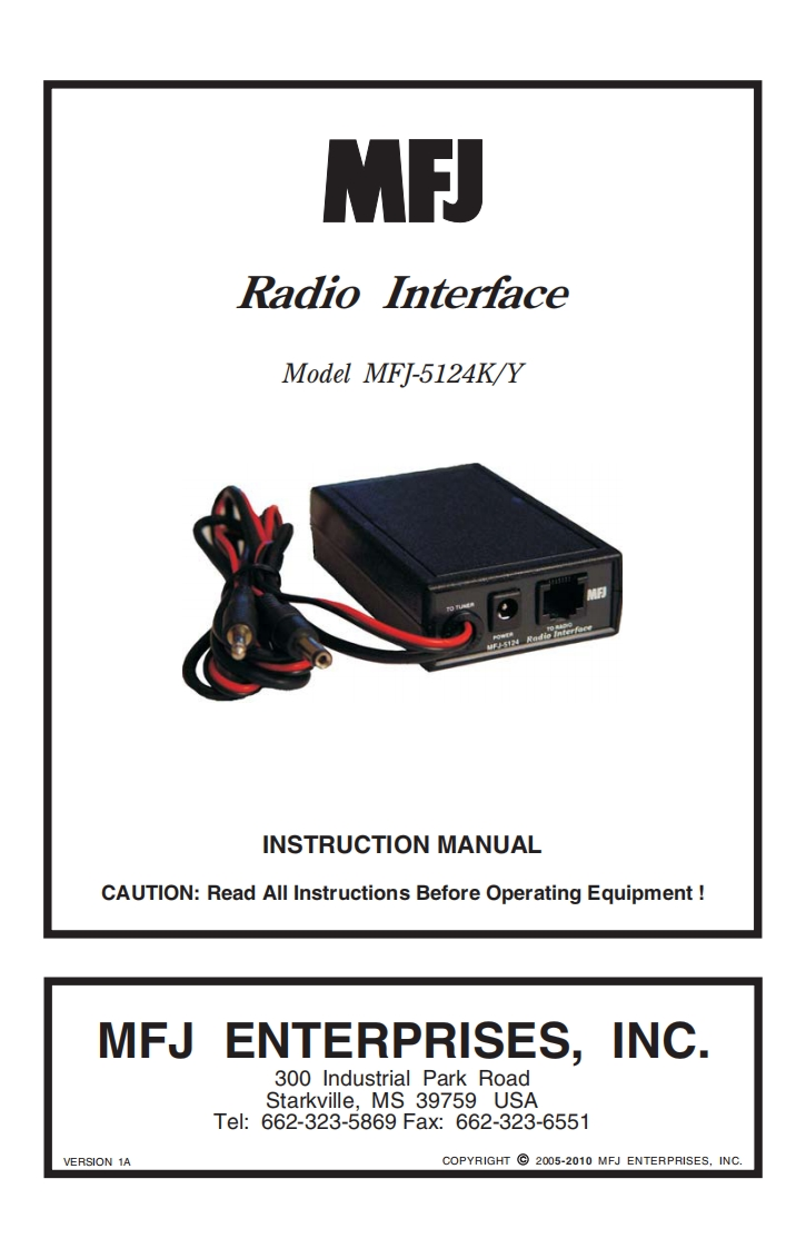 MFJ---MFJ-5124Y-八重洲Yaesu-Interface-for-MFJ-993B