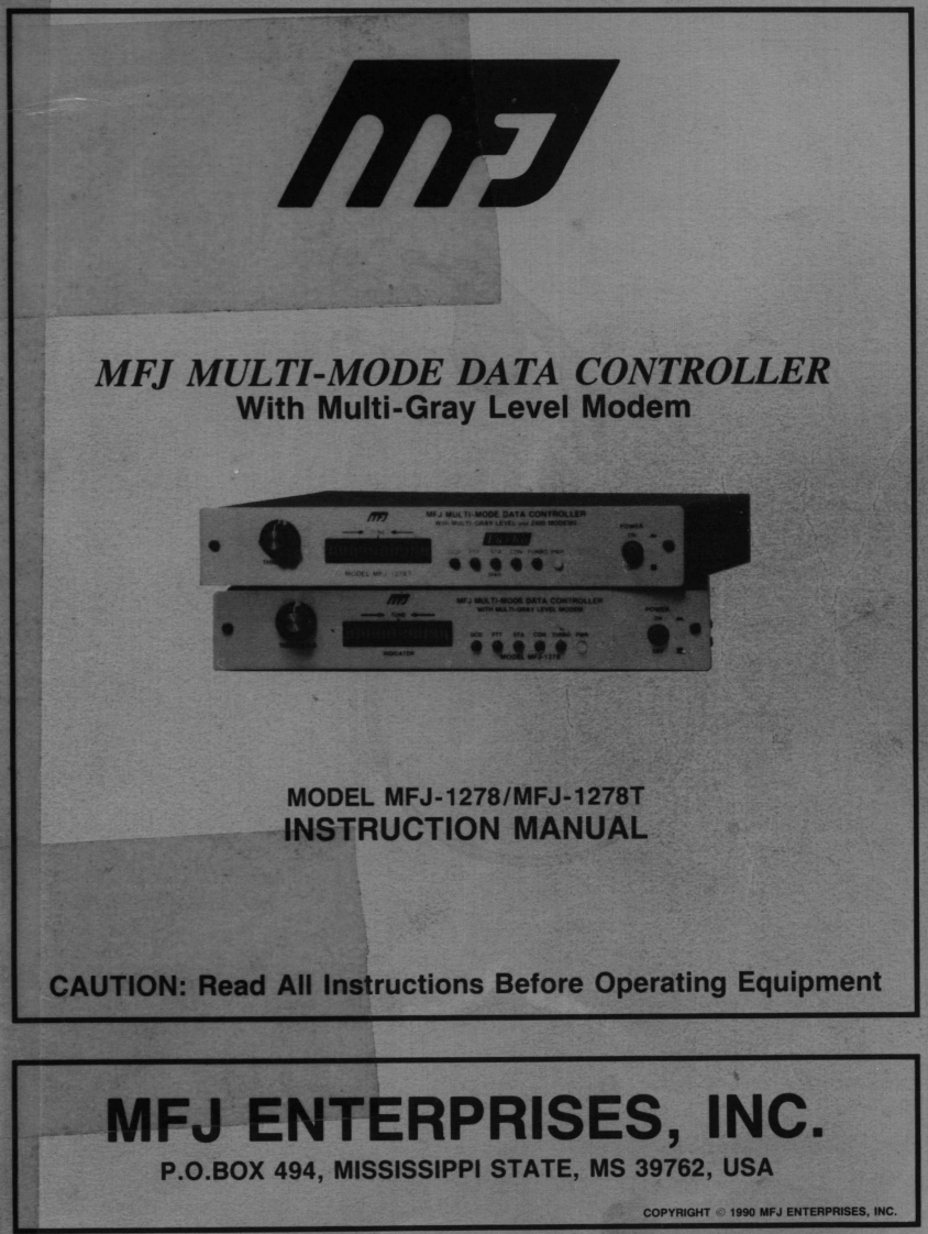 MFJ-1278_MFJ-1278T_使用说明书手册