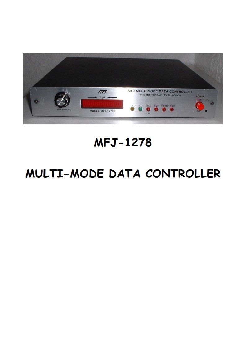 MFJ-1278_Manual操作说明书手册