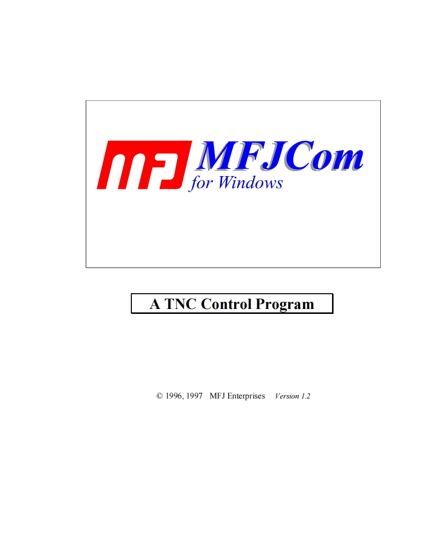 MFJ-1284W_Manual操作说明书手册