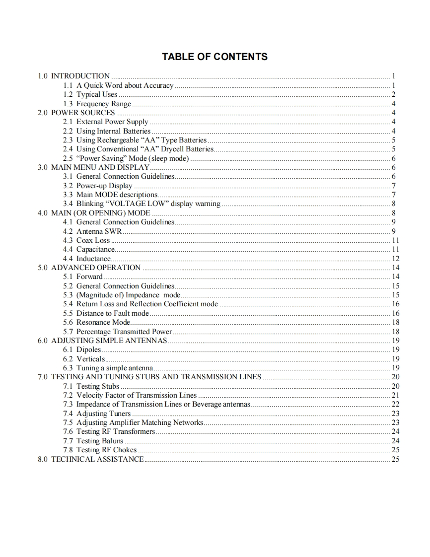 MFJ-259B_Manual操作说明书手册