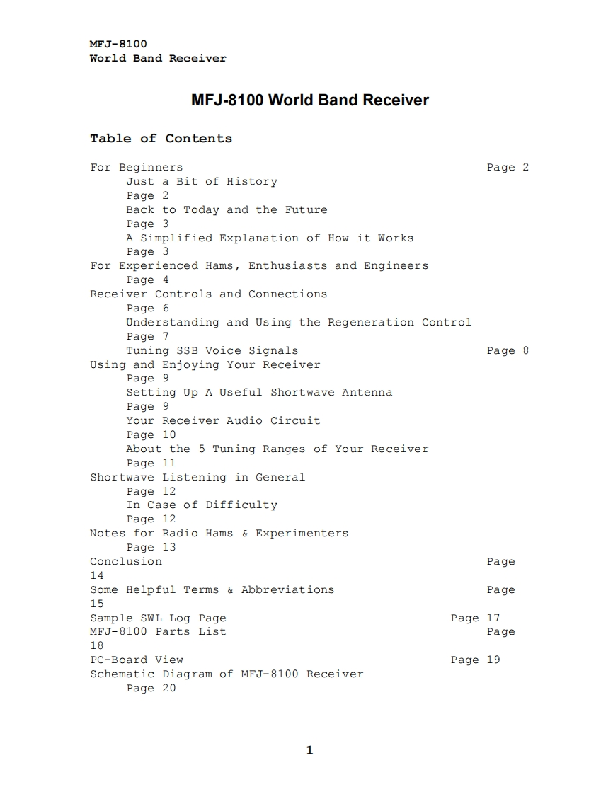MFJ-8100W_Manual操作说明书手册