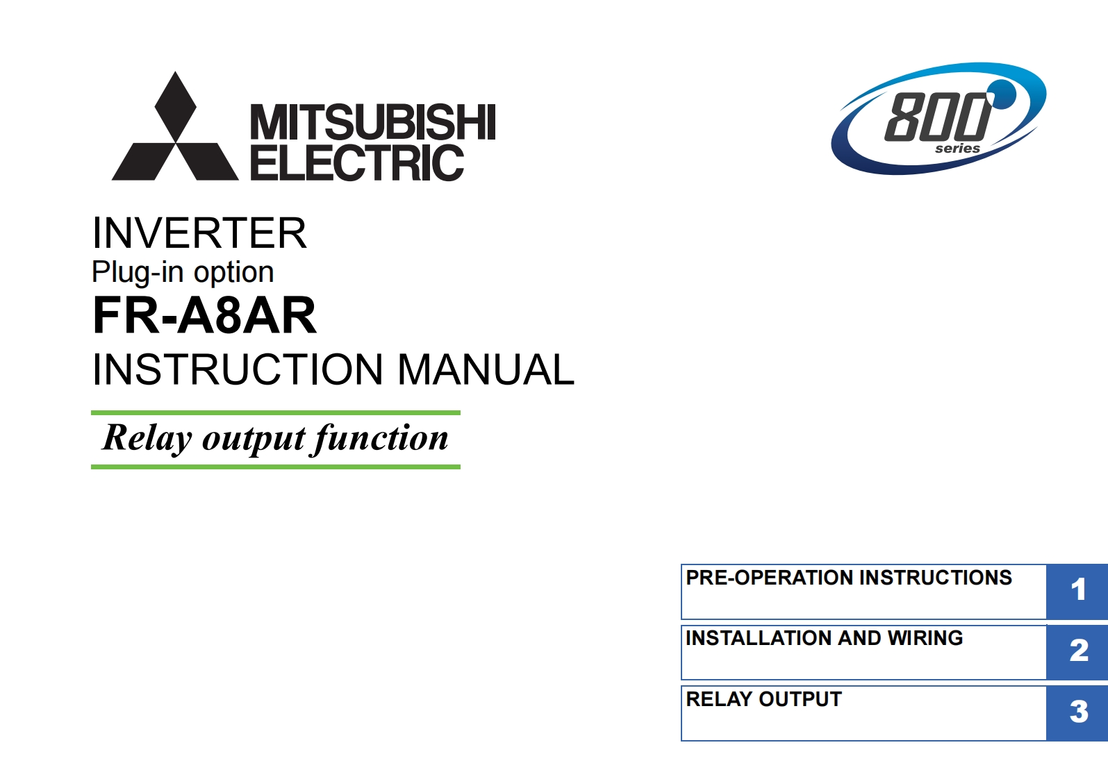 MITSUBISHI_FR-A8AR-INSTRUCTION-MANUAL