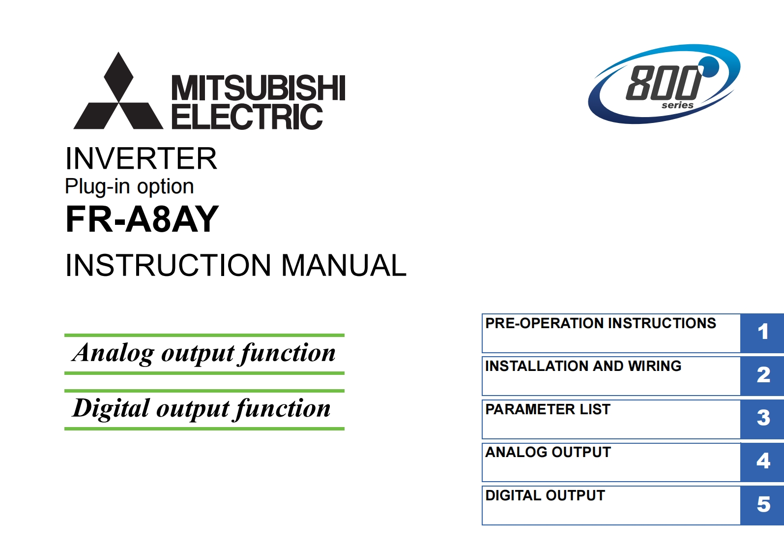 MITSUBISHI_FR-A8AY-INSTRUCTION-MANUAL