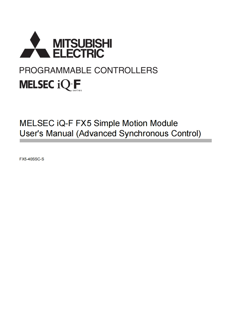 MITSUBISHI_manual_FX5-40SSC_synchronization