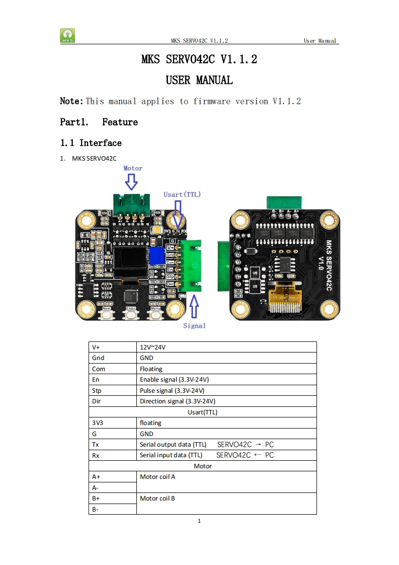 MKS-SERVO42C-User-Manual-V1.1.2