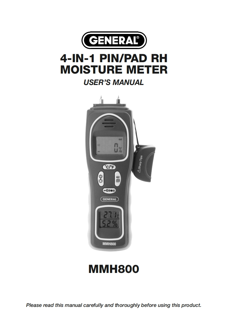 MMH800-手册说明书指南