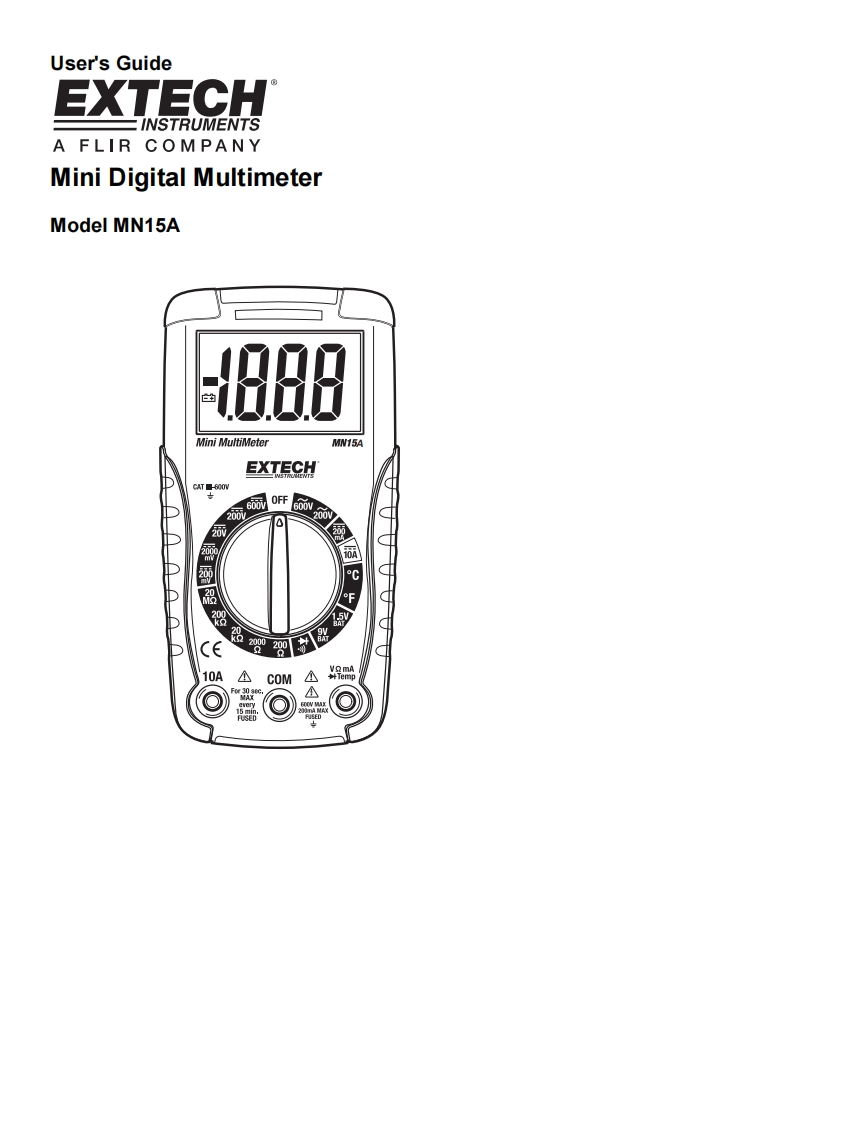 MN15A_安装调试说明书手册