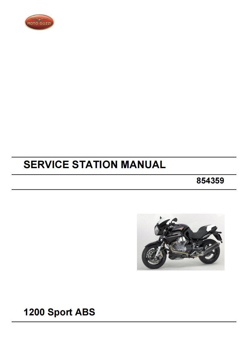 MOTOGUZZI摩托古兹摩托车1200-Sport-ABS维修操作说明书手册