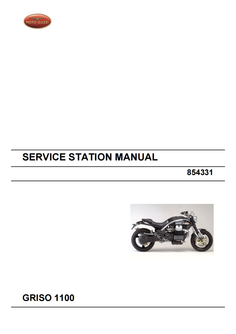 MOTOGUZZI摩托古兹摩托车GRISO-1100维修操作说明书手册