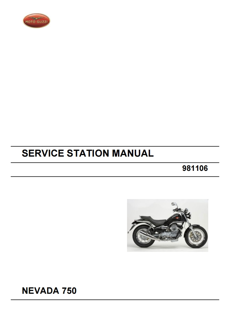 MOTOGUZZI摩托古兹摩托车NEVADA-750维修操作说明书手册