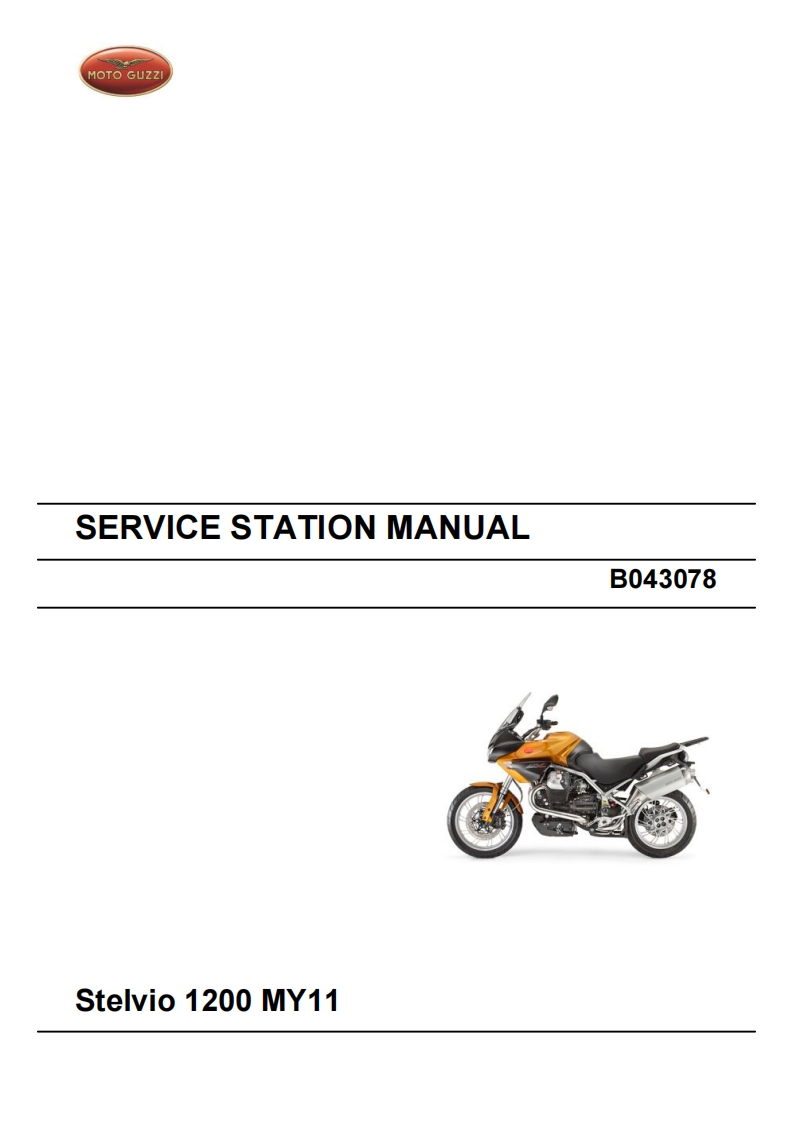 MOTOGUZZI摩托古兹摩托车Stelvio-1200-MY11维修操作说明书手册