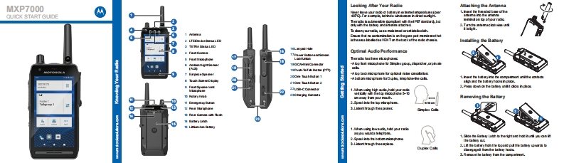 MOTOROLA-MXP7000-User-Guide操作说明书手册