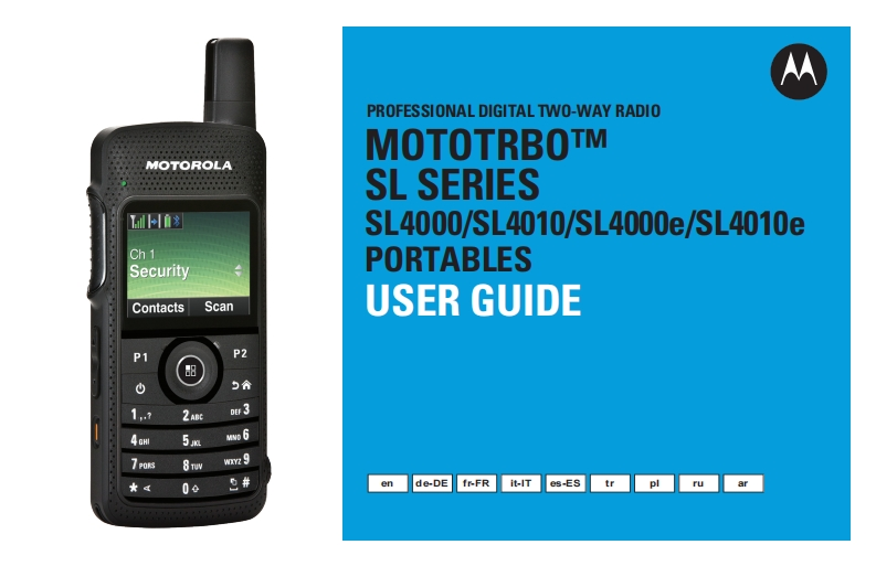 MOTOTRBO-SL40x0e-User-Guide操作说明书手册