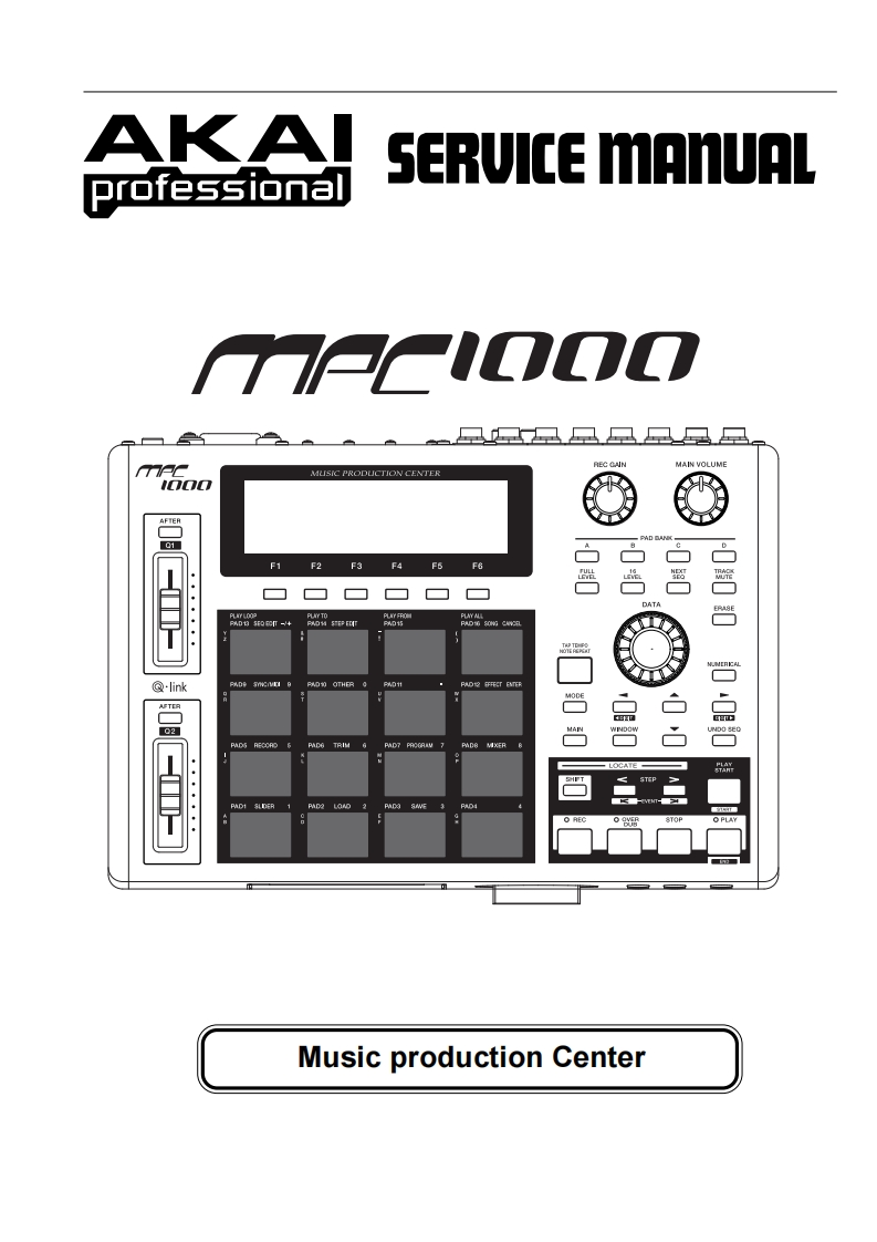 MPC1000_维修手册电器原理图