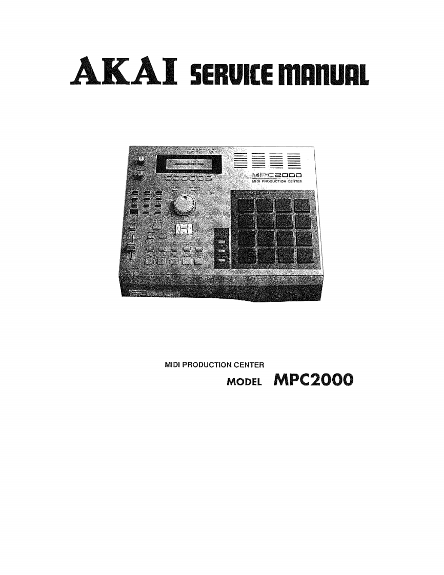 MPC2000_维修手册电器原理图