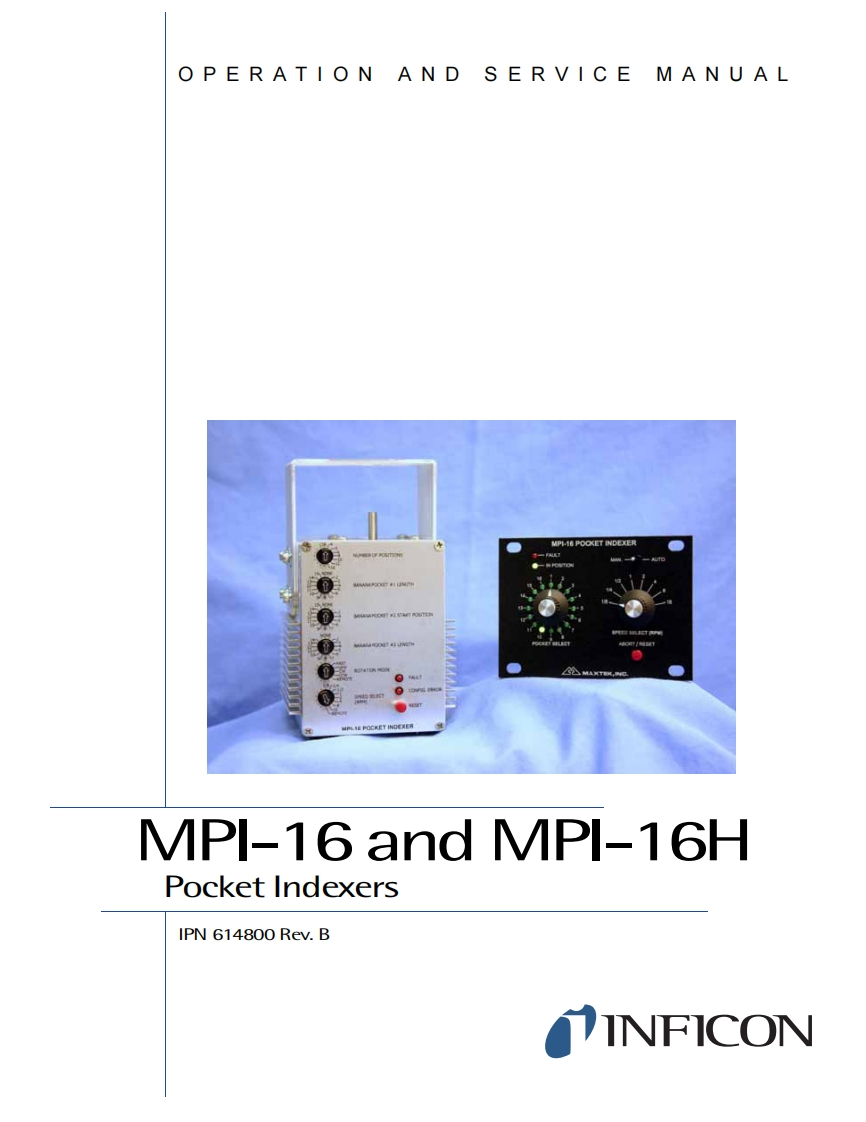 MPI-16操作说明书手册