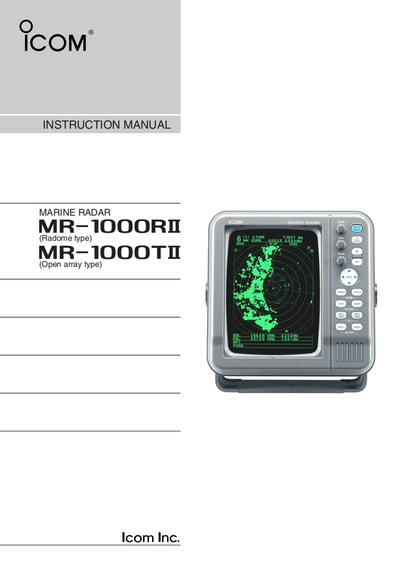 MR-1000RII-_MR-1000TII_Manual操作说明书手册