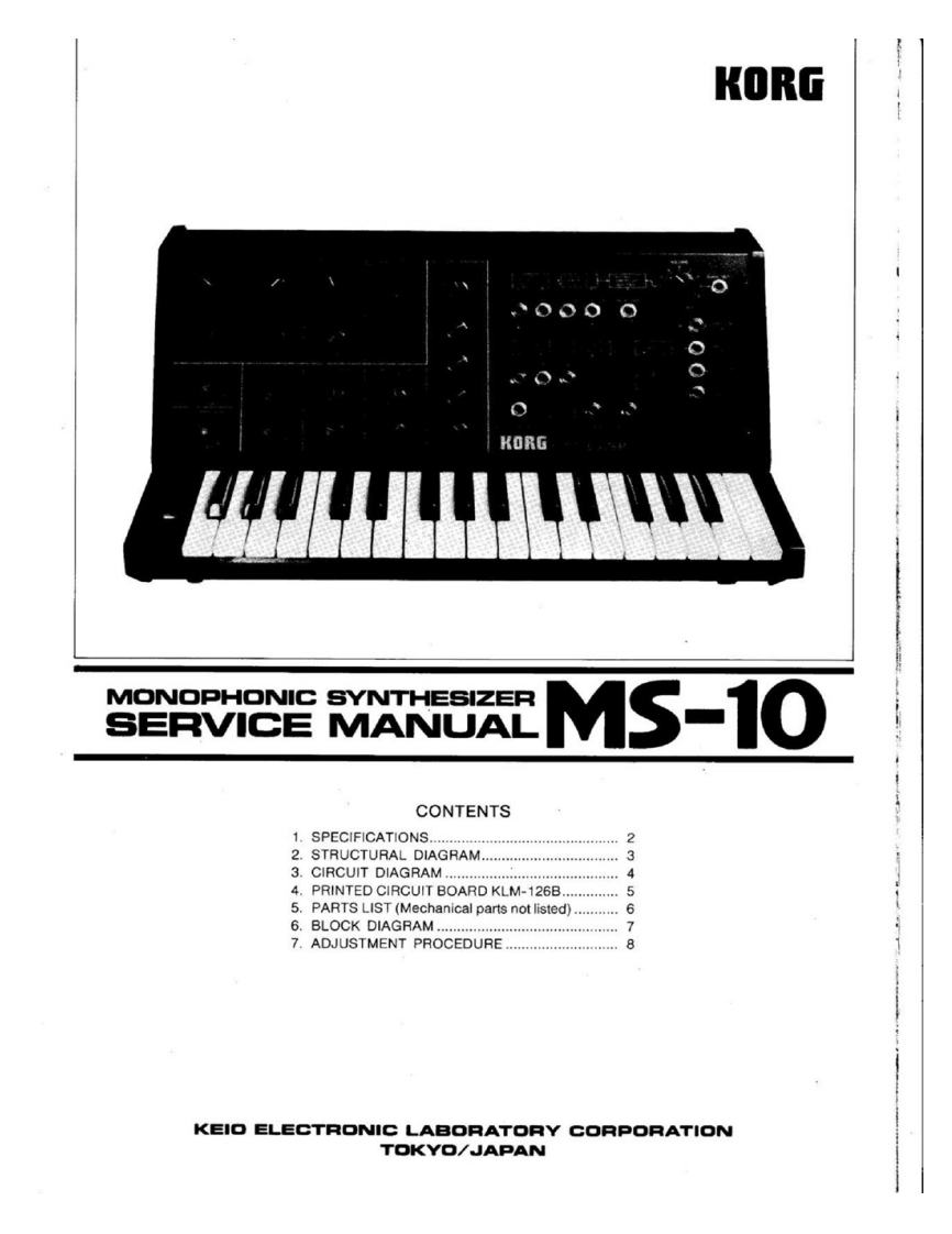 MS-10_维修手册电器原理图