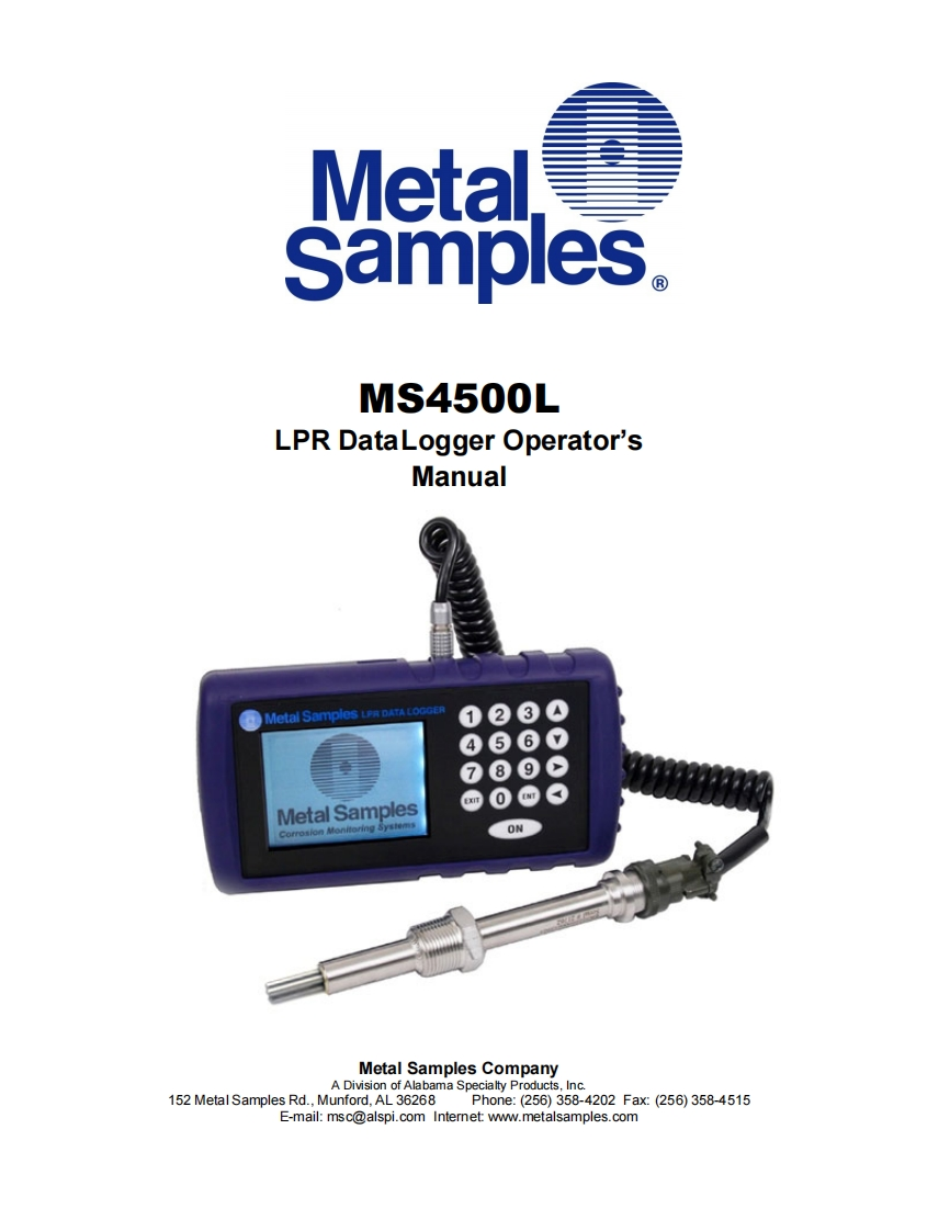 MS4500L使用说明书手册