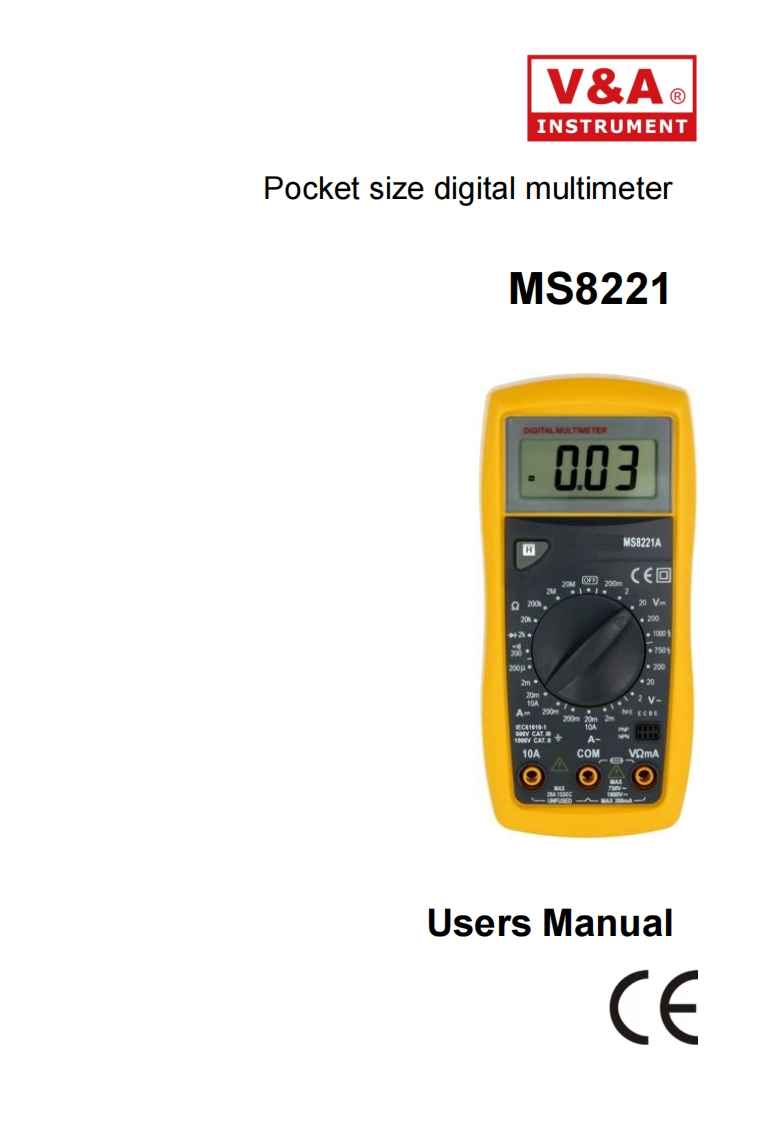 MS8221_service_操作说明书手册