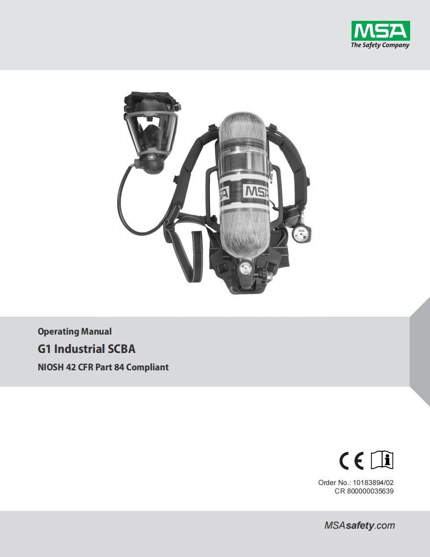 MSA-G1-Industrial-SCBA-使用说明书手册