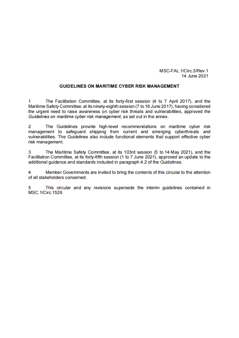 MSC-FAL.1-Circ.3-Rev.1-GuidelinesOnMaritimeCyberRiskManagement(Secretariat)